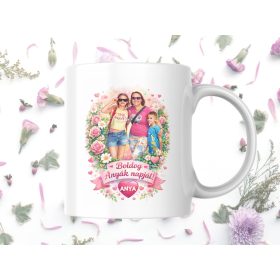 Anyák napi bögre – személyes fotóból grafika