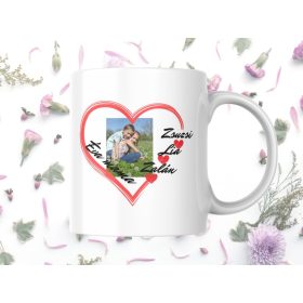 Fotós bögre – névvel, fotóval személyre szabva