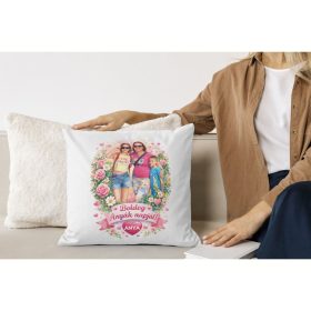 Egyedi anyák napi párnahuzat – saját fotóból grafika