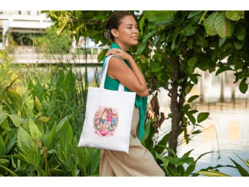 Egyedi anyák napi vászontáska – fotóból grafika